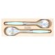 Andre Verdier Laguiole France 2pc Salad Server Set (Pale Green)