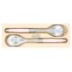Andre Verdier Laguiole France 2pc Salad Server Set (Pale Pink)