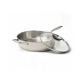 Rolux Stainless Steel Frypan W/Glass Lid 30cm/4.9L