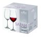 Bohemia Crystal Sarah Titanium Red Glasses 690ml 6pk