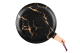 Kintsugi Kintsukuroi Black Large Plate With Wooden Handle