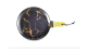 Kintsugi Kintsukuroi Black Small Plate With Wooden Handle
