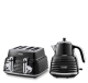 DeLonghi Scultura Kettle & Toaster Set - Black