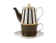 Maxwell & Williams Teas & C's Regency Tea for One With Infuser 340ml Black