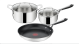 Tefal Jamie Oliver Stainless Steel Kitchen Essential Cookware Set, 5pc