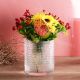 Pasabahce Crystallin Peony Vase