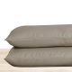 Egyptian Cotton Pillowcase 600 Thread Count (Stone, 2Pk Oxford King 50x90/5cm)