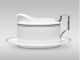 Noritake Aidan Platinum Gravy Boat & Stand 18cm