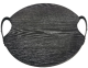 KitchenCraft Black Wooden Tray With Black Metal Handle