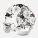 Jenna Clifford Black Rose Dinner Set 16 + Free Salad Bowl 23cm