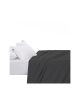 Egyptian Cotton Flat Sheet 400 Thread Count - Black (King 270 x 270)