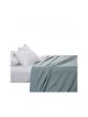 Egyptian Cotton Flat Sheet 400 Thread Count (Duck Egg, King)