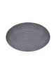Eetrite Charcoal Ripple Oval Platter 40cm