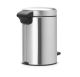 Pedal Bin NewIcon 3 Litre - Fingerprint Proof Matt Steel