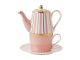 Maxwell & Williams Teas & C’s Regency Tea For One With Infuser 340ml Pink