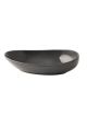 Omada Irregular Dark Grey Oval Plate 29cm