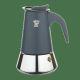 Pezzetti Steel Express Stove Top Coffee Maker 10-Cup (Shooting Ash)