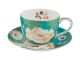 Maxwell & Williams Kimono Cup & Saucer 300ml Gift Boxed (Teal)