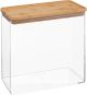 Acrylic Rectangle Storage Container With Bamboo Lid 3L