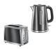 Russell Hobbs Luna Kettle & Toaster Set (Midnight Grey)