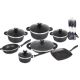 Schumann Non-Stick Cookware Set - Black 27-Piece