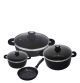 Schumann Non-stick Cookware Set, Black 13-Piece