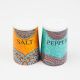 Villa Alegre Ceramic Canister Salt & Pepper Shaker Set 2pk 1
