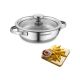 Korlmaz Minika Inox Omelette/Paella Pan 14cm/0.5L