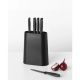 Brabantia Tasty+ Knife Block with 5 Knives - Dark Grey