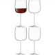 LSA International Borough Red Wine Glasses 450ml - Set of 4