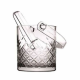 Pasabanhce Timeless Ice Bucket W/Tongs 1L