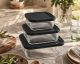 CH Square Glass Casserole – Black