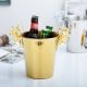 Sterling Gold Champagne Bucket With Deer Head Handle