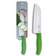 Victorinox Swiss Classic Santoku Knife Fluted Blade 17cm Blister- Green
