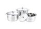 Rolux Stainless Steel Deep Pot Set, 6pc