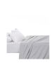 Egyptian Cotton Flat Sheet 400 Thread Count (Silver, Queen)