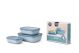 Mepal Multi bowl Cirqula rectangular Set 3pc - Low (Nordic Blue)