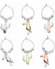 KitchenCraft BarCraft Tropical Wine Charms 6pc