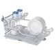 Zest Draining Board 2 Tier Dish Rack Silver