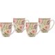  Maxwell & Williams Arcadia Coupe Mug Set of 4 Pink 420ml
